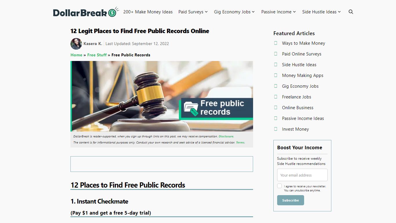 12 Legit Places to Find Free Public Records Online - DollarBreak