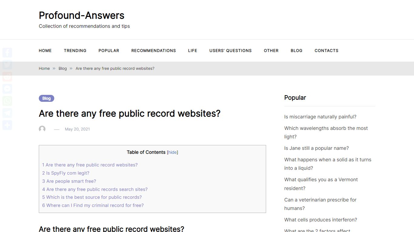 Are there any free public record websites? – Profound-Answers